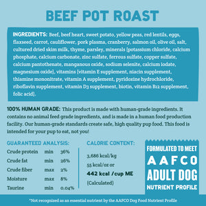 Free Dry Food Beef Pot Roast 2 LB Box