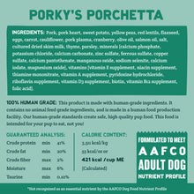 Load image into Gallery viewer, Free Dry Food Porky&#39;s Porchetta 2 LB Box

