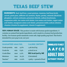 Load image into Gallery viewer, Texas Beef Stew 7LB Single
