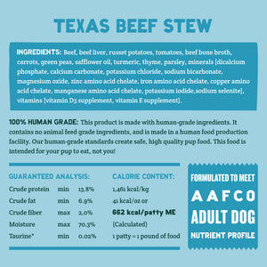 Texas Beef Stew 7LB Single